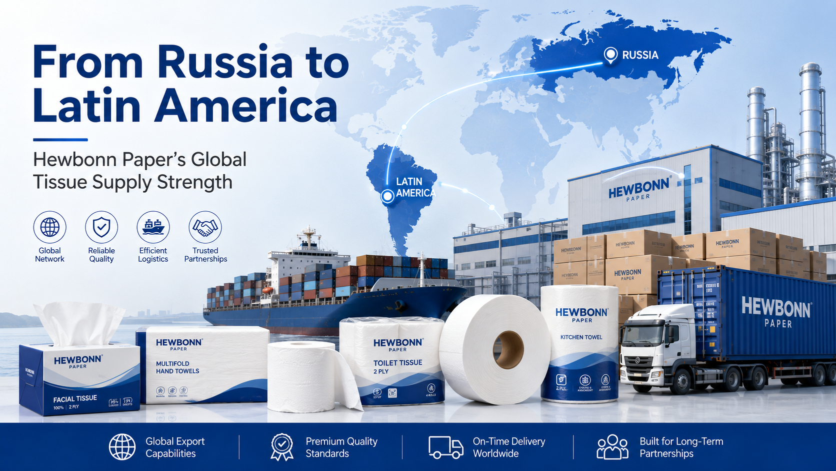 From Russia to Latin America: Hewbonn Paper’s Global Tissue Supply Strength